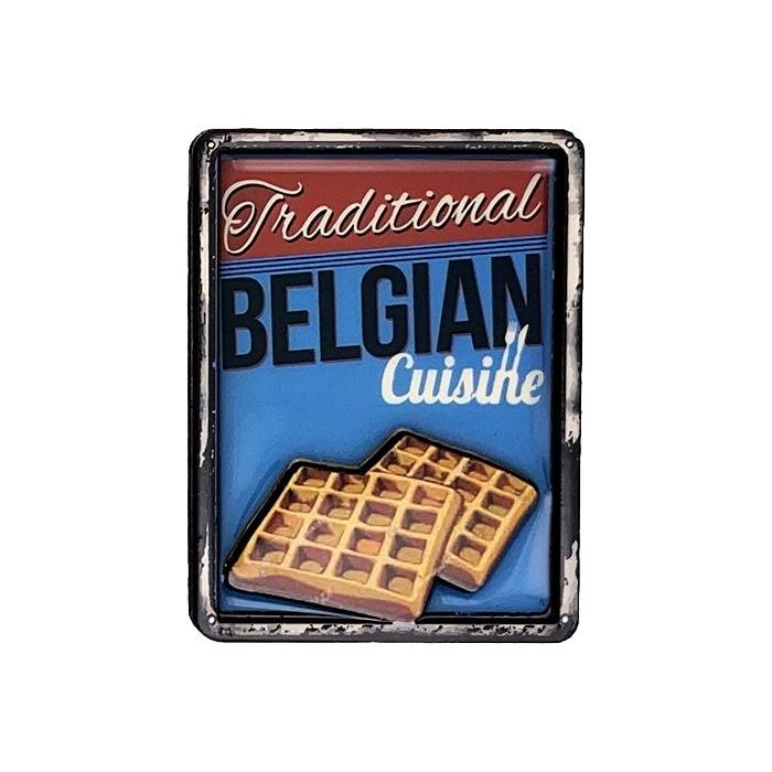 Belgian Cuisine Waffles Fridge Magnet