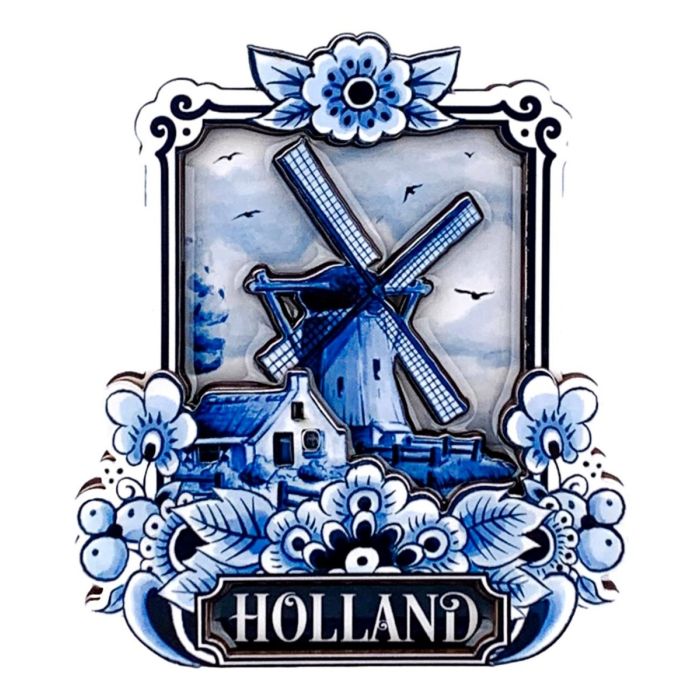 Magnet Delft Blue Windmill