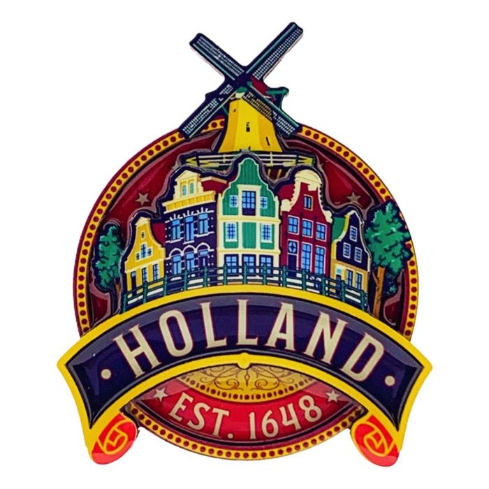 Magnet Vintage Round Holland