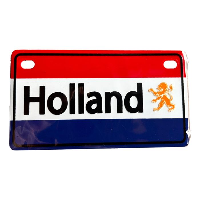 Refrigerator Magnet - Holland License Plate (10 x 5.5 cm)