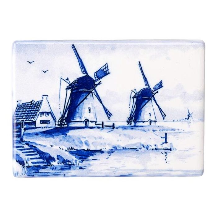 Magneet Molens Holland - rechthoek