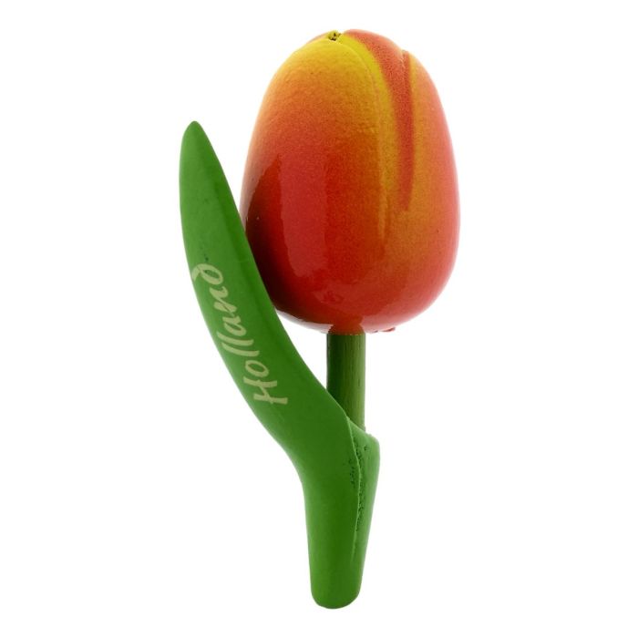 Gift Magnet set 6 Wooden Tulip Magnets, 8 cm