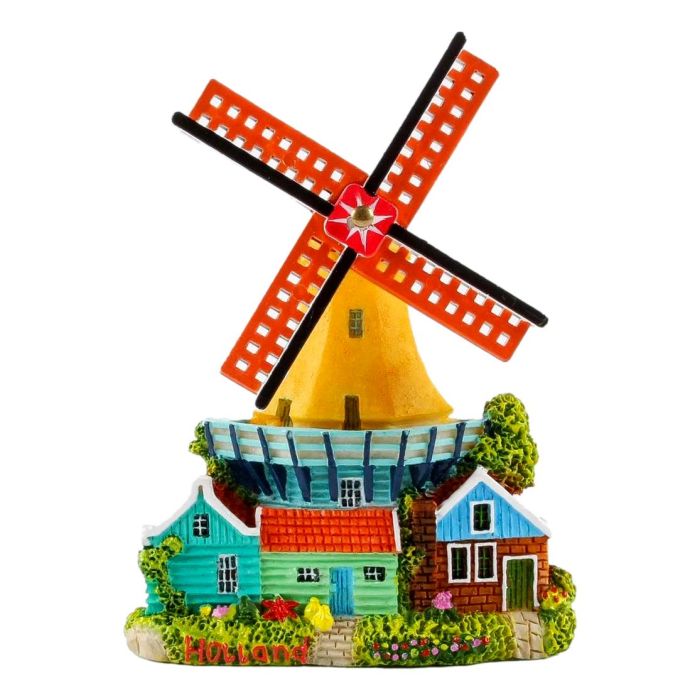 Magnet Stellingmolen with house - yellow