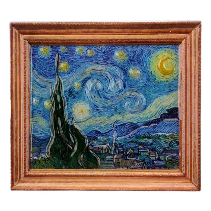 Magneet 'van Gogh' - Sterrennacht - steen