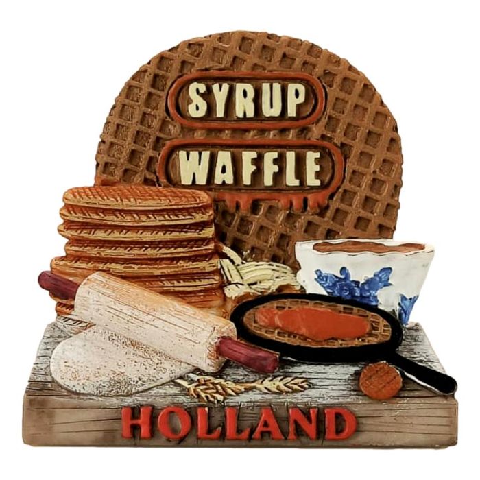 Polystone 3D Syrupwaffle Magnet