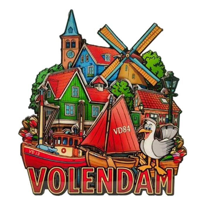Koelkastmagneet 'City Vibes' Volendam 