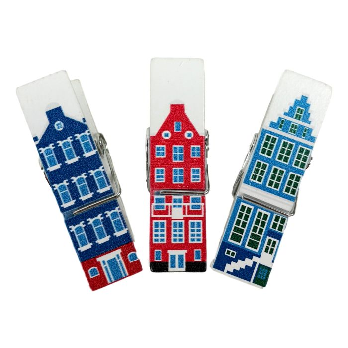 Zakje "Amsterdam" Magneet Knijpertjes 