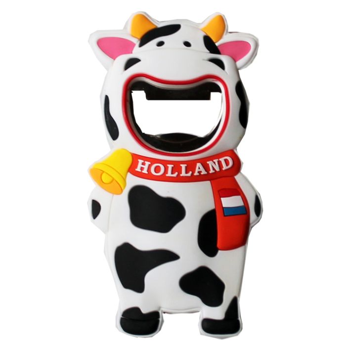 Bottle opener / magnet Cow Holland