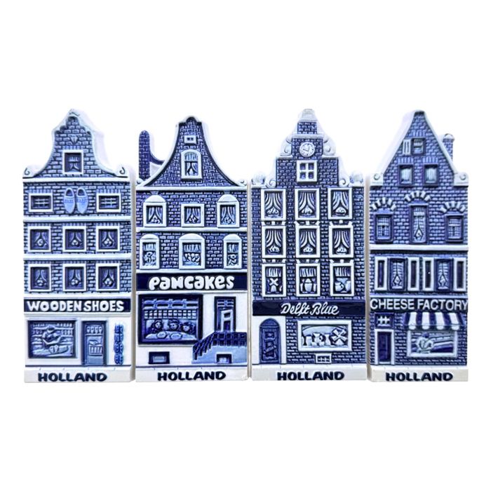 Magnet set 4 Houses Holland