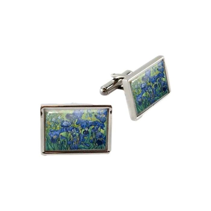 Cufflinks Irises in gift box