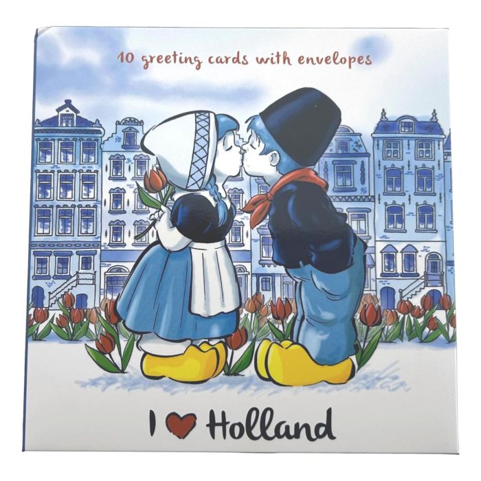 Mapje Kussend Paar Postkaarten