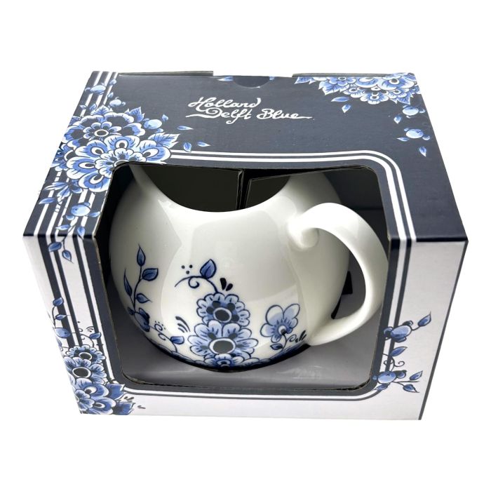 Delft Blue Milk Jug - Floral Motif