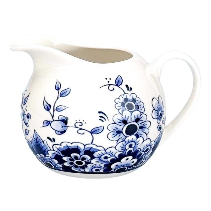 Delft Blue Milk Jug - Floral Motif