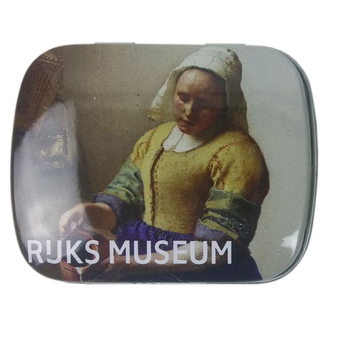 Mints in tin, The Milkmaid, Vermeer
