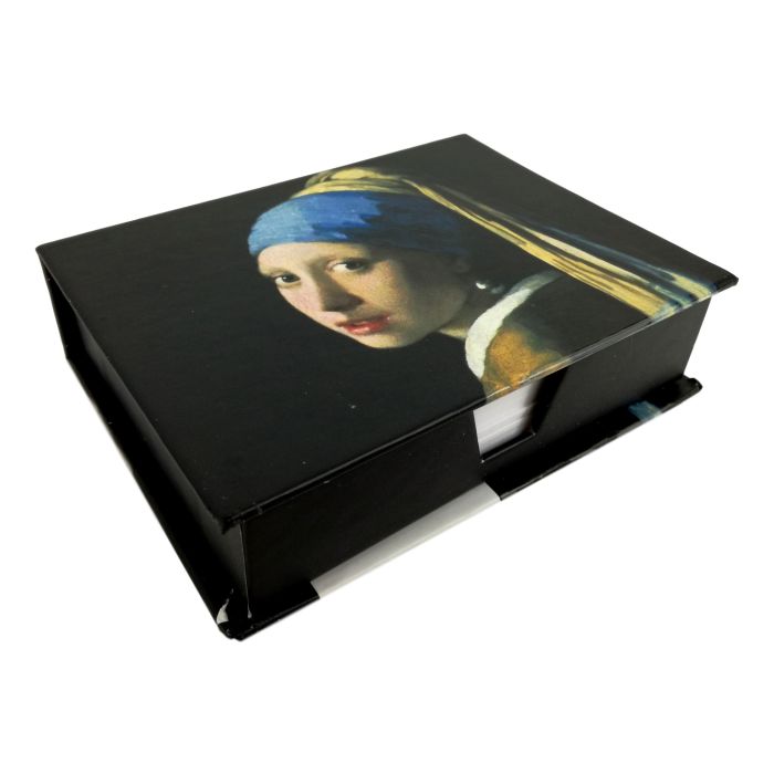 Notepad / Memobox "Girl with Pearl"
