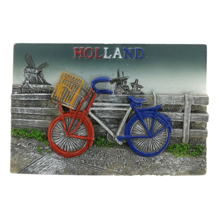 Fiets Holland Magneet - 3D