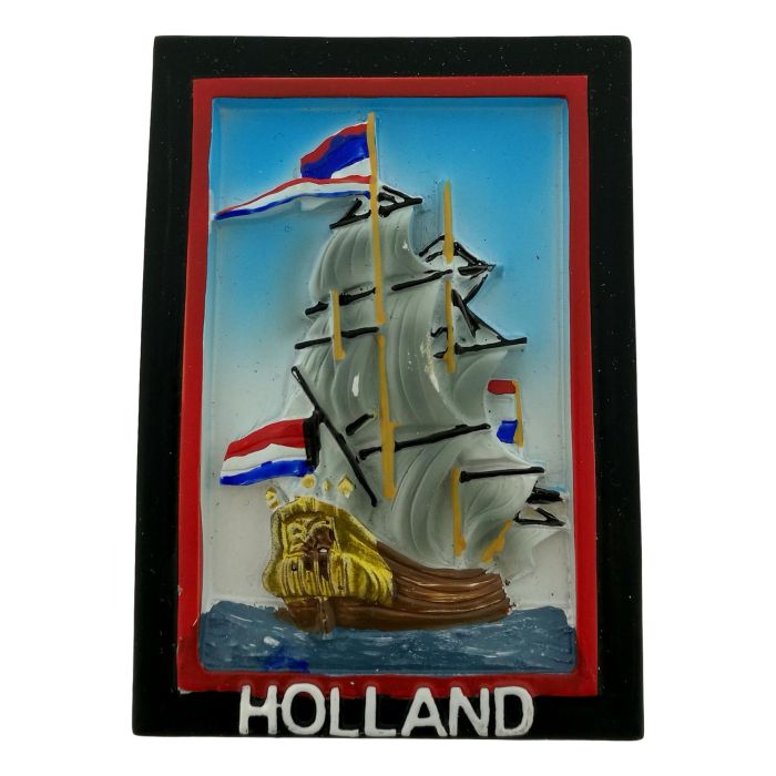 Nederlands Ship Magneet - 3D