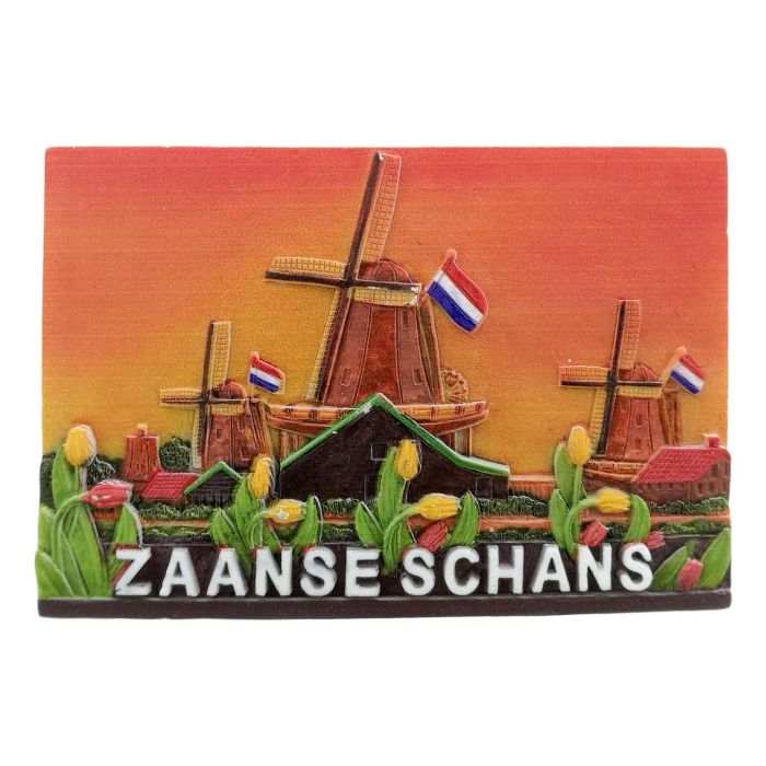 Zaanse Schans Magneet - 3D