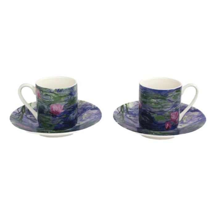 Espresso set, Monet, Waterlilies