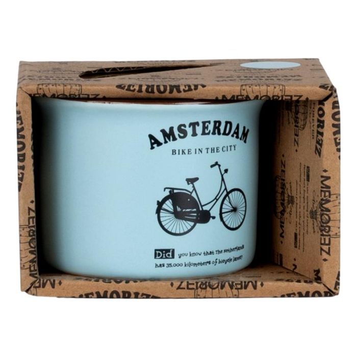 Mok Memoriez - Hollandse Fiets  -  Matte Blauw - Klein