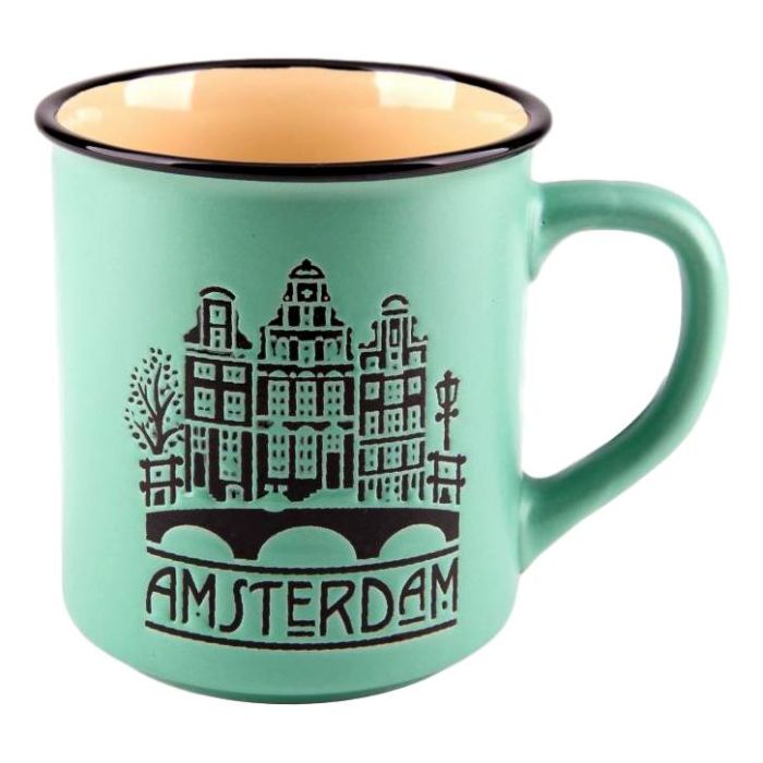 Mok "Amsterdam"  Groen - Groot 