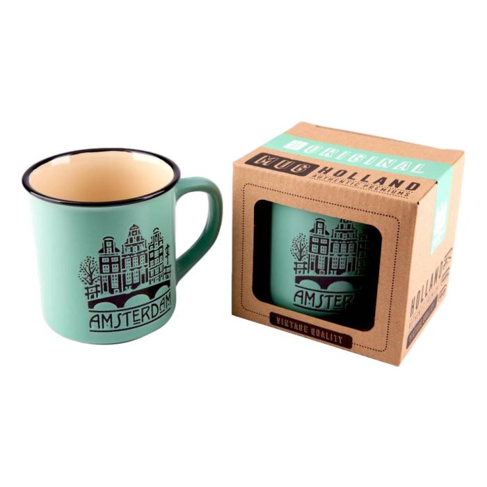 Mok "Amsterdam"  Groen - Groot 