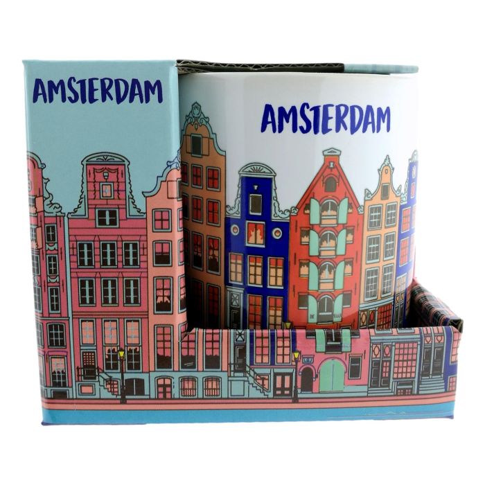 Mok Houses of Amsterdam (Pastel Blauw)