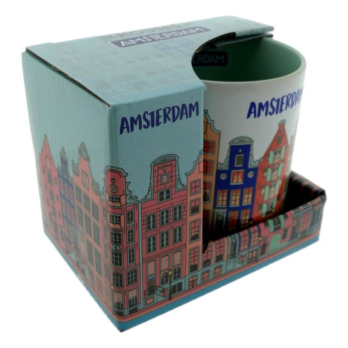 Mok Houses of Amsterdam (Pastel Blauw)