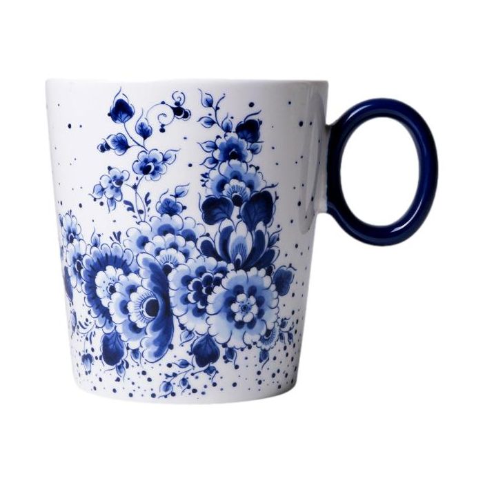 Mok Blauwe Stip - Bloemenzee - Keramiek - 300 ml