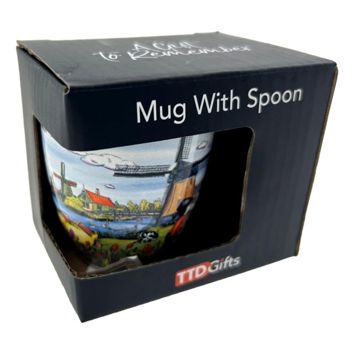 Espresso Mokje Hollands Landschap met Lepel