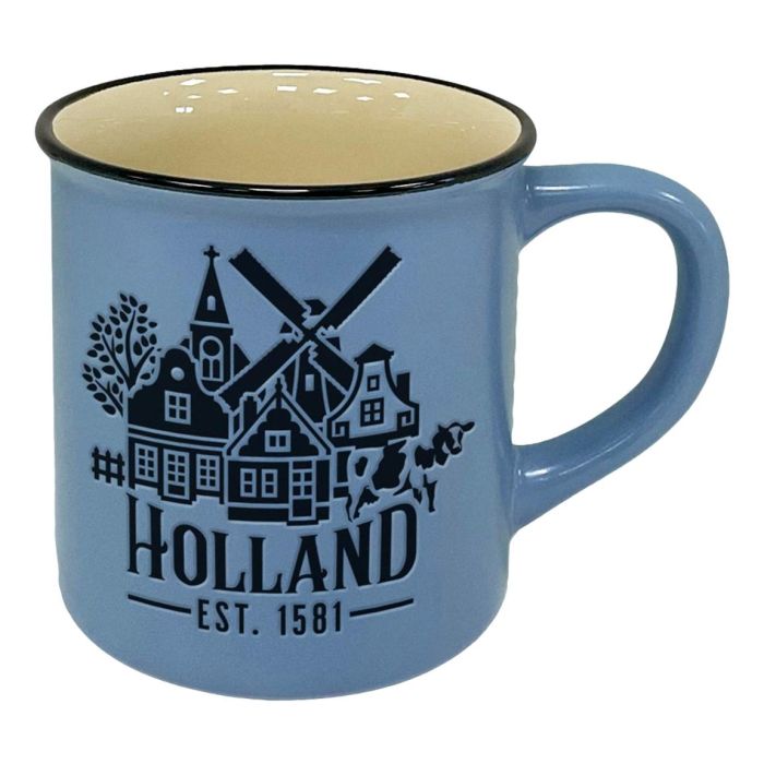 Mok "Holland - Molen" Blauw - Groot