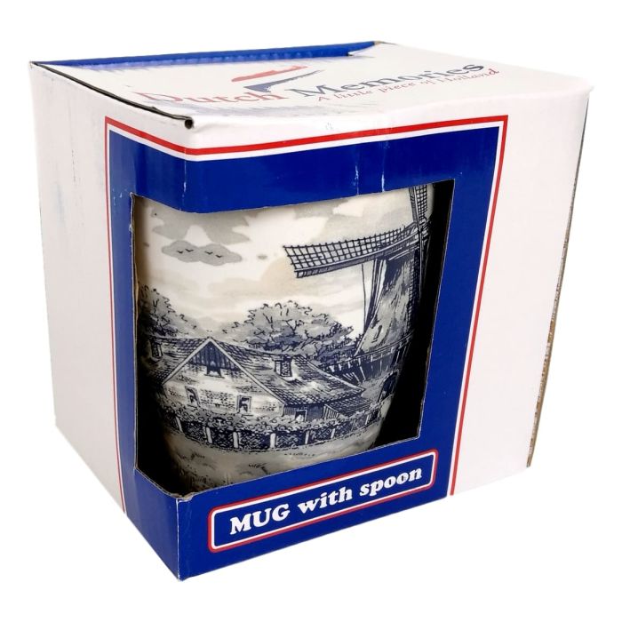 Mok Hollandse molen met lepel