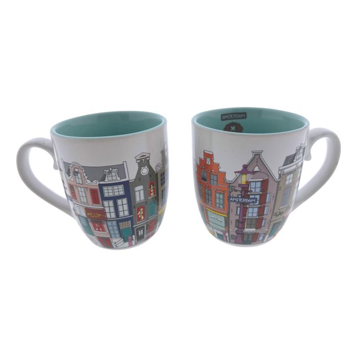 Cadeauset Twee Kopjes Huisjes van Amsterdam