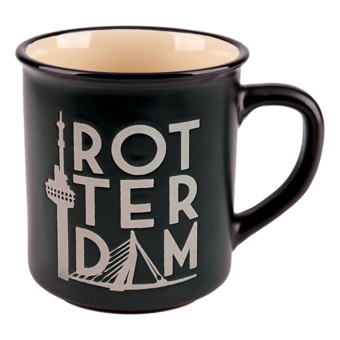 Mok "Rotterdam" - Zwart - Groot