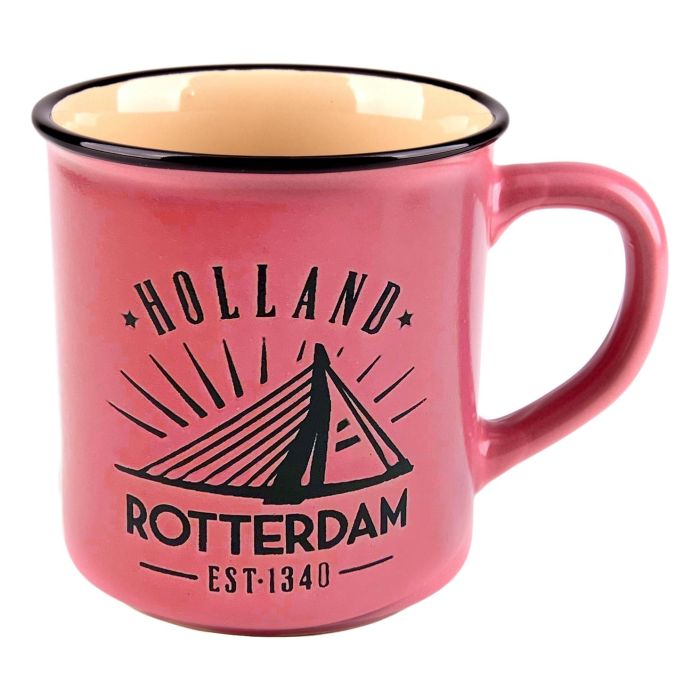 Mok "Rotterdam" - Roze - Groot