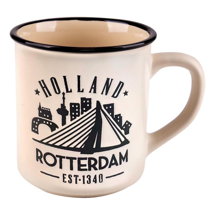 Mok "Rotterdam" - Wit - Groot