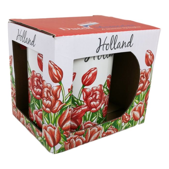 Koffiekopje "rode tulpen"
