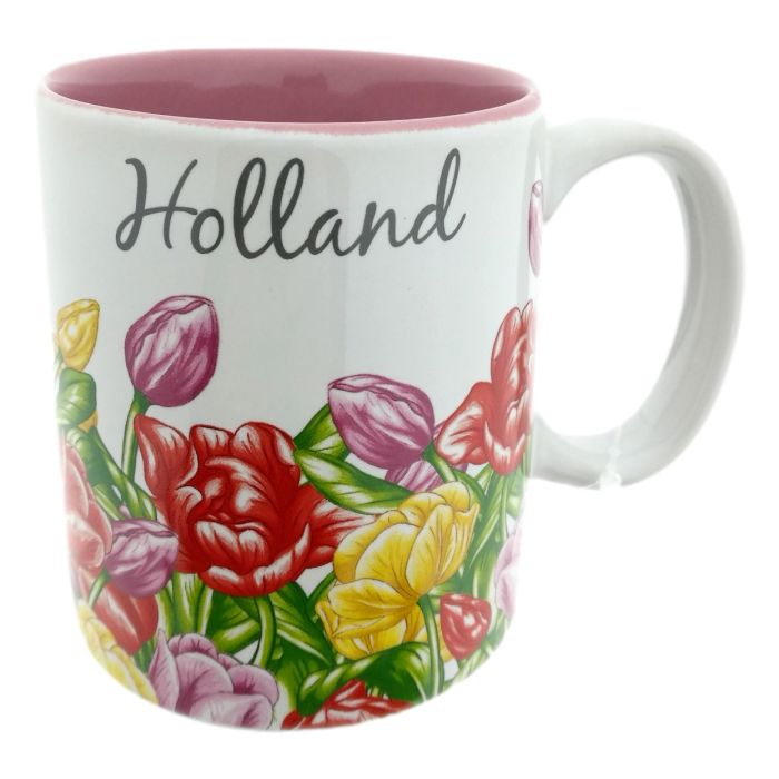 Mok met Kleurrijke Tulpen