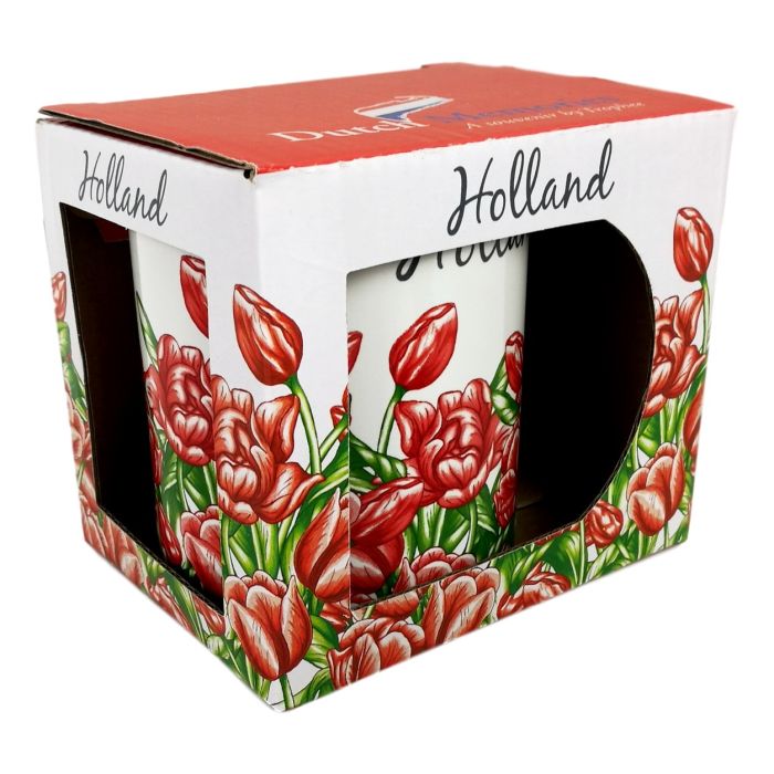 Mok rode tulpen