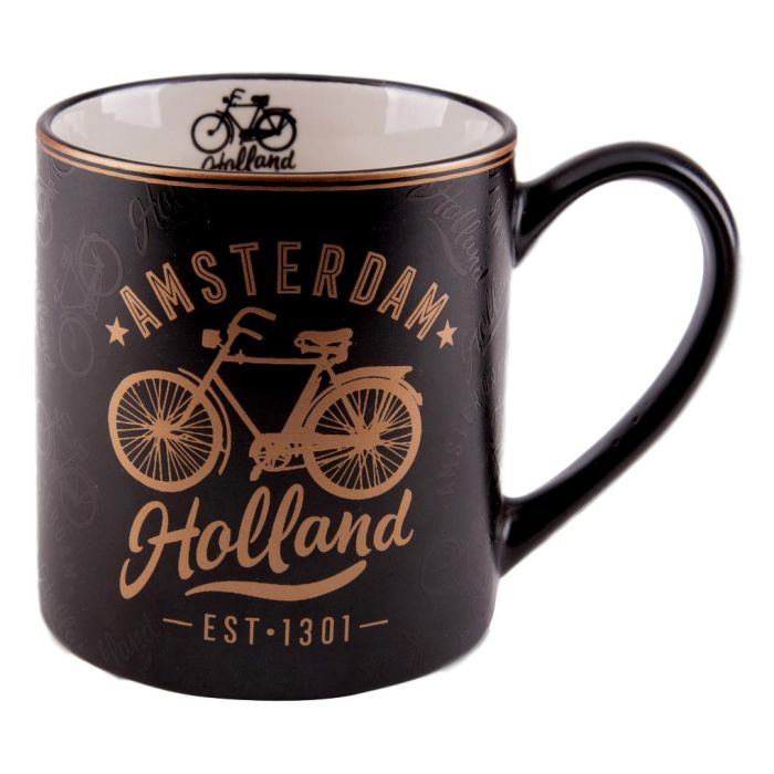 Mok Vintage Amsterdam "Grachten" Goud