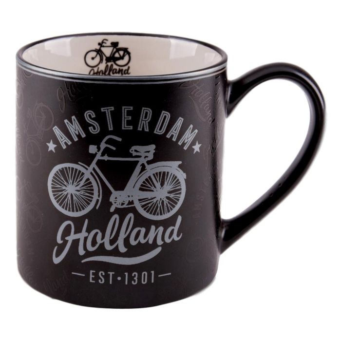 Mok Vintage Amsterdam "Grachten" Zilver