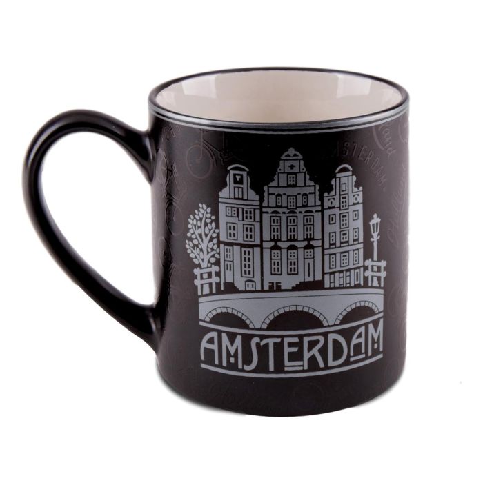 Mok Vintage Amsterdam "Grachten" Zilver