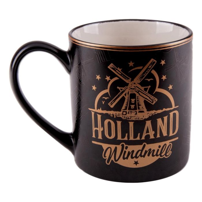 Mok Vintage Holland "Molen" Goud