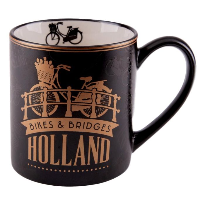 Mok Vintage Holland "Molen" Goud
