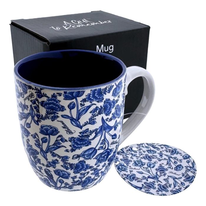 Koffiekopje "blauwe bloemen" 0.18L 