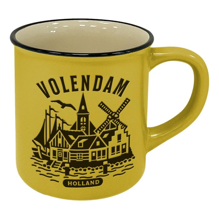 Mok "Volendam" - Geel - Groot