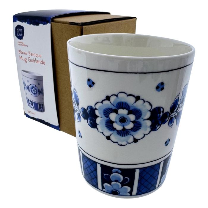 Mok Guirlande Blauw Baroque 220 ml