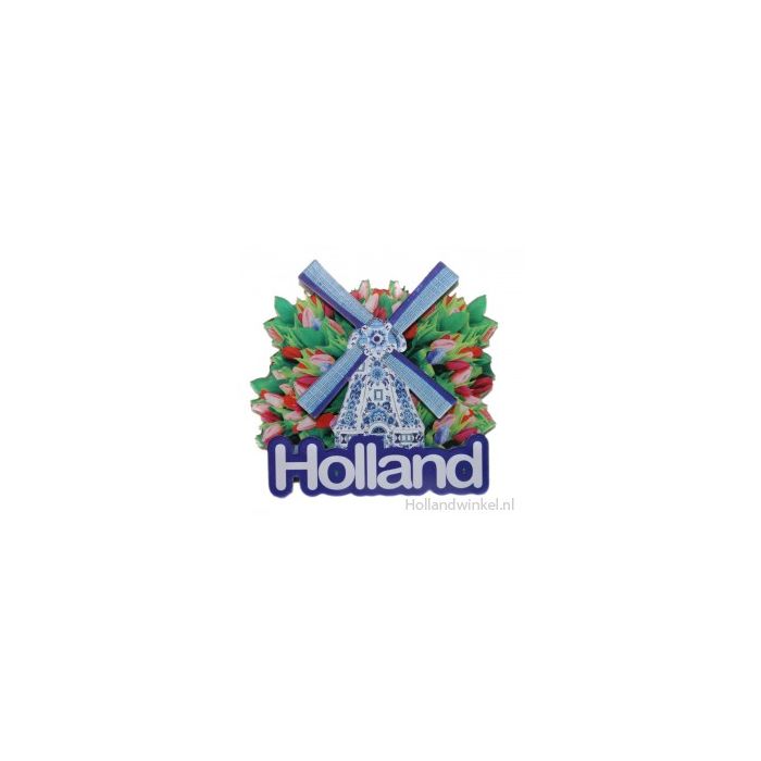 Stroopwafels in delftsblauw blik, souvenirkado