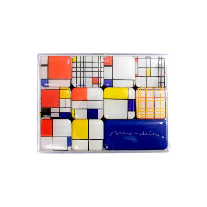 Mini Magneetjes Set Mondriaan