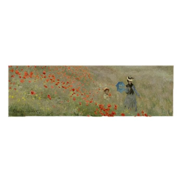 Scarf, Monet  - Field of Poppies